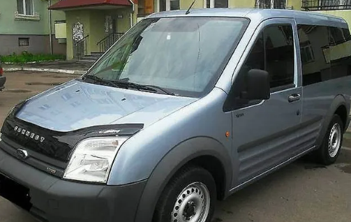 Дефлектор капота (мухобойка) FORD Transit Connect с 2002-2009 г.в. (Форд Коннект) Вип Тюнинг